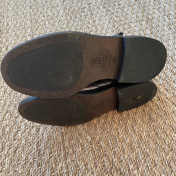 Brunello Cucinelli metallic leather boots. Size 38.5 - Picture 7 of 9